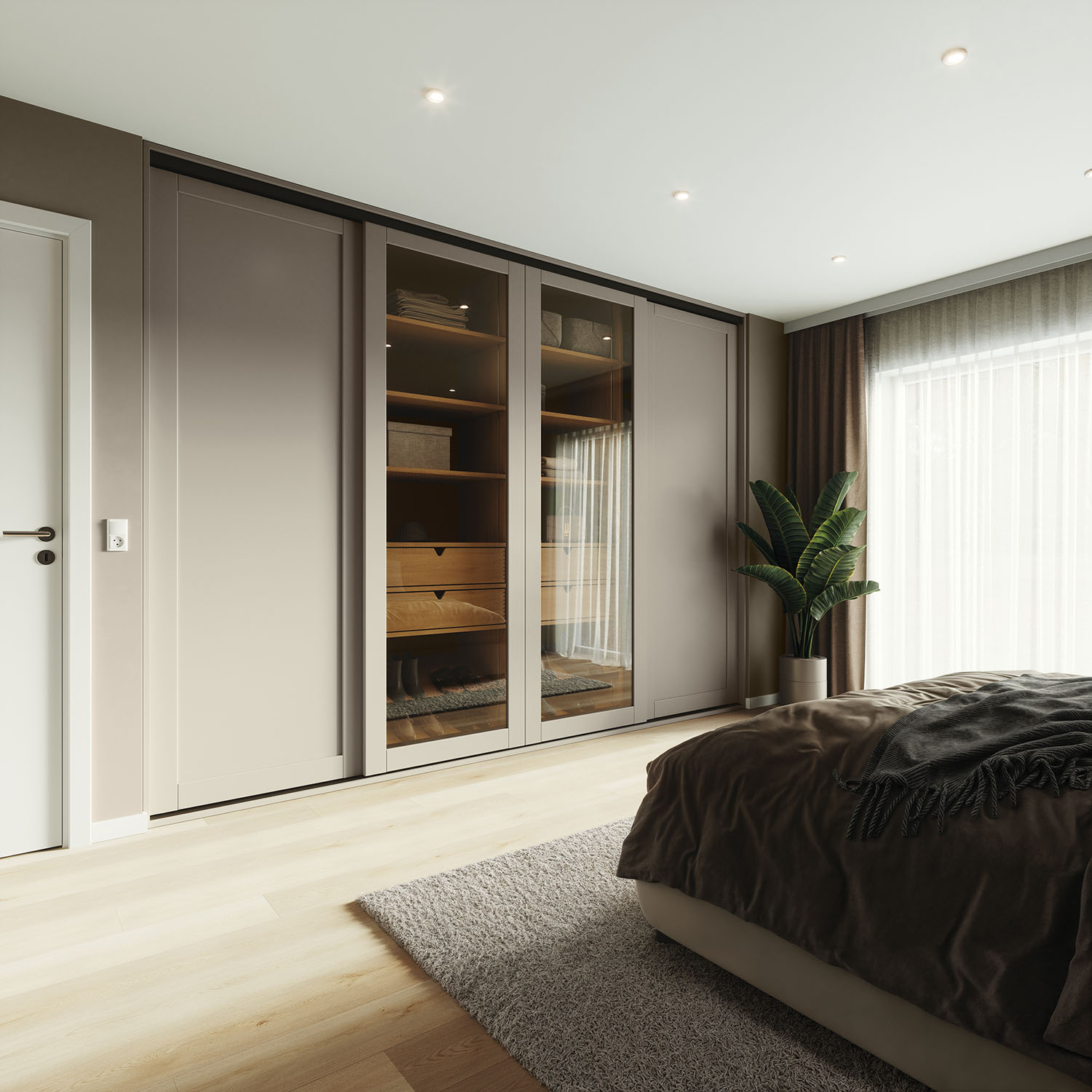 Designa garderobe med skyvedører