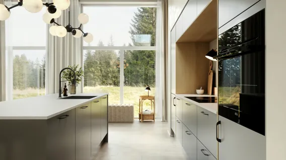Modern by Designa kjøkken grå