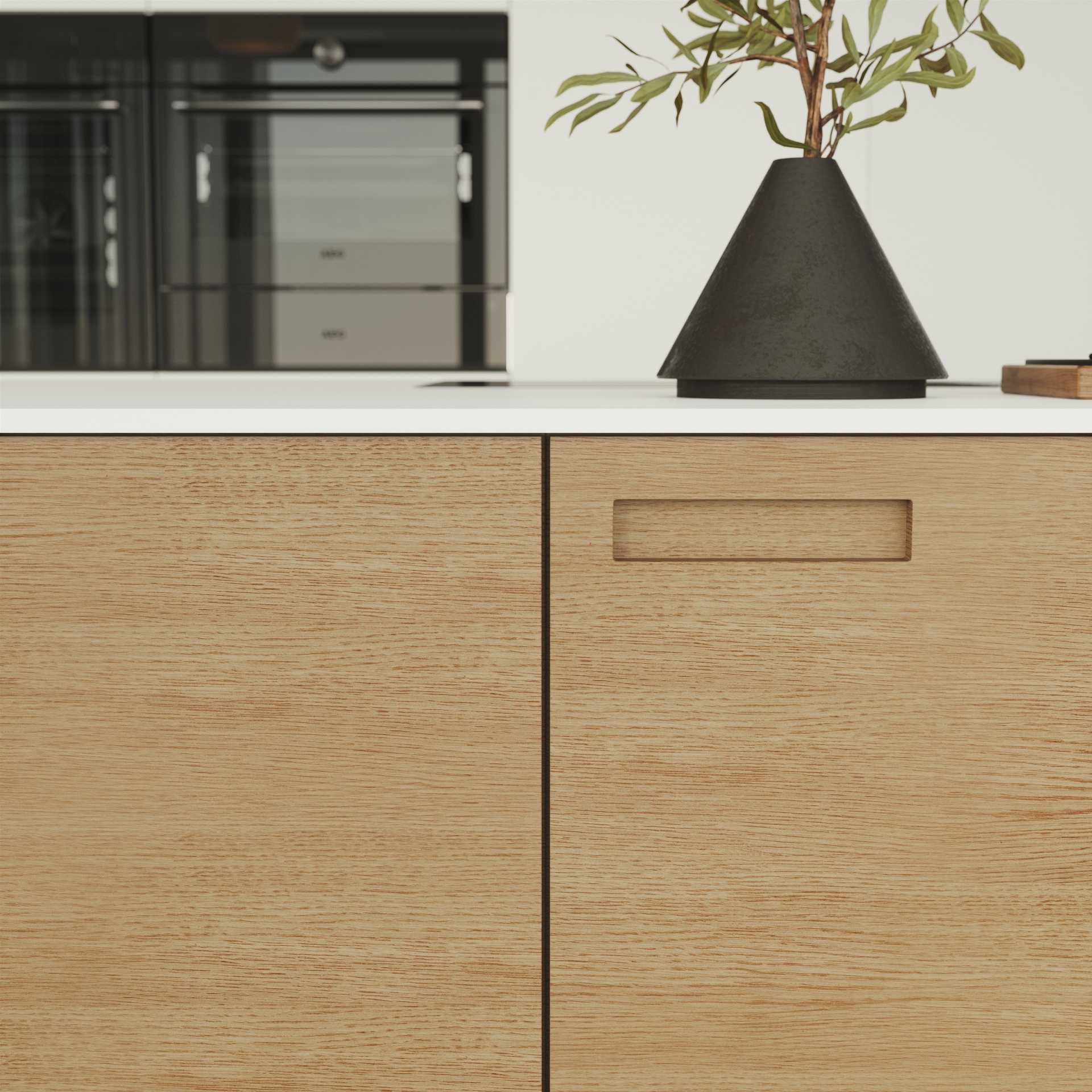 Nature by Designa kjøkken natur eik og Color by Designa hvit