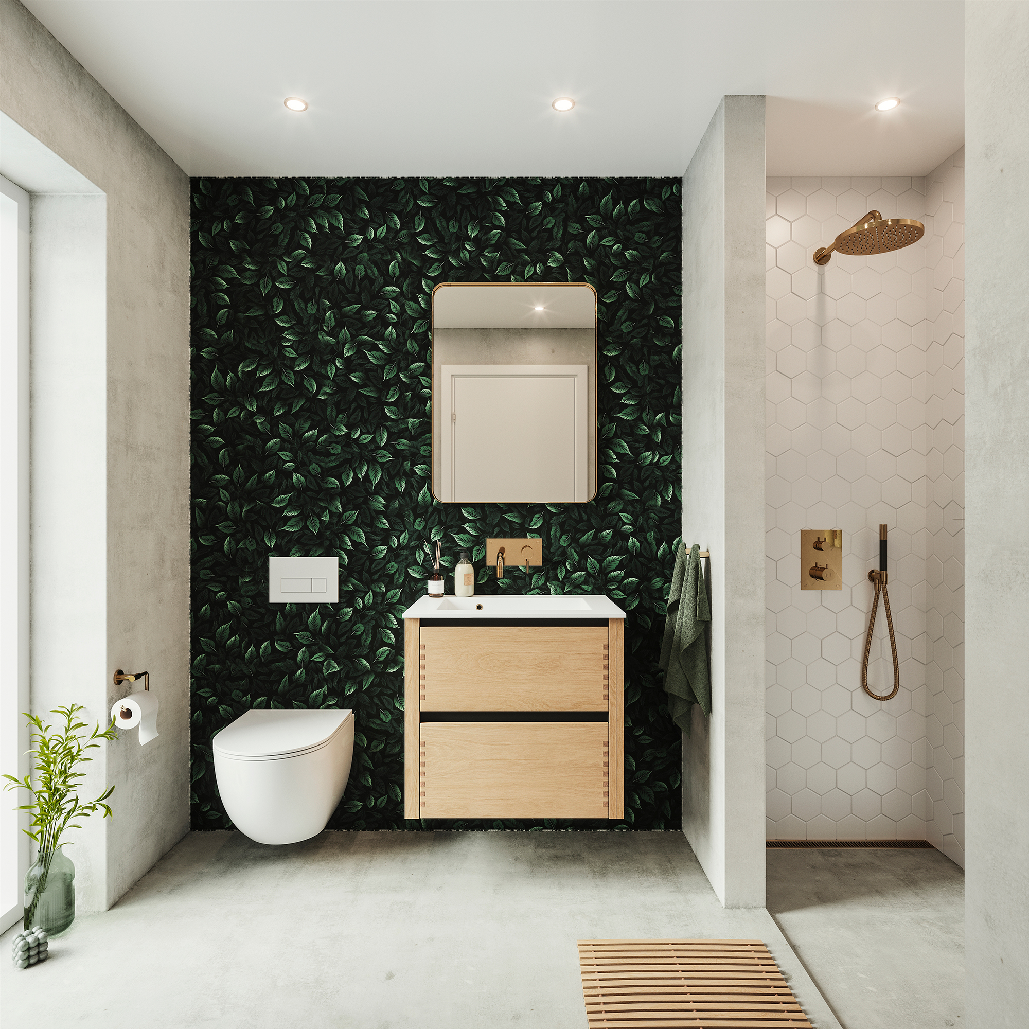 Nature by Designa bad i natur eg fingertappet