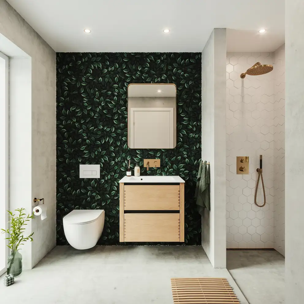 Nature by Designa bad i natur eg fingertappet