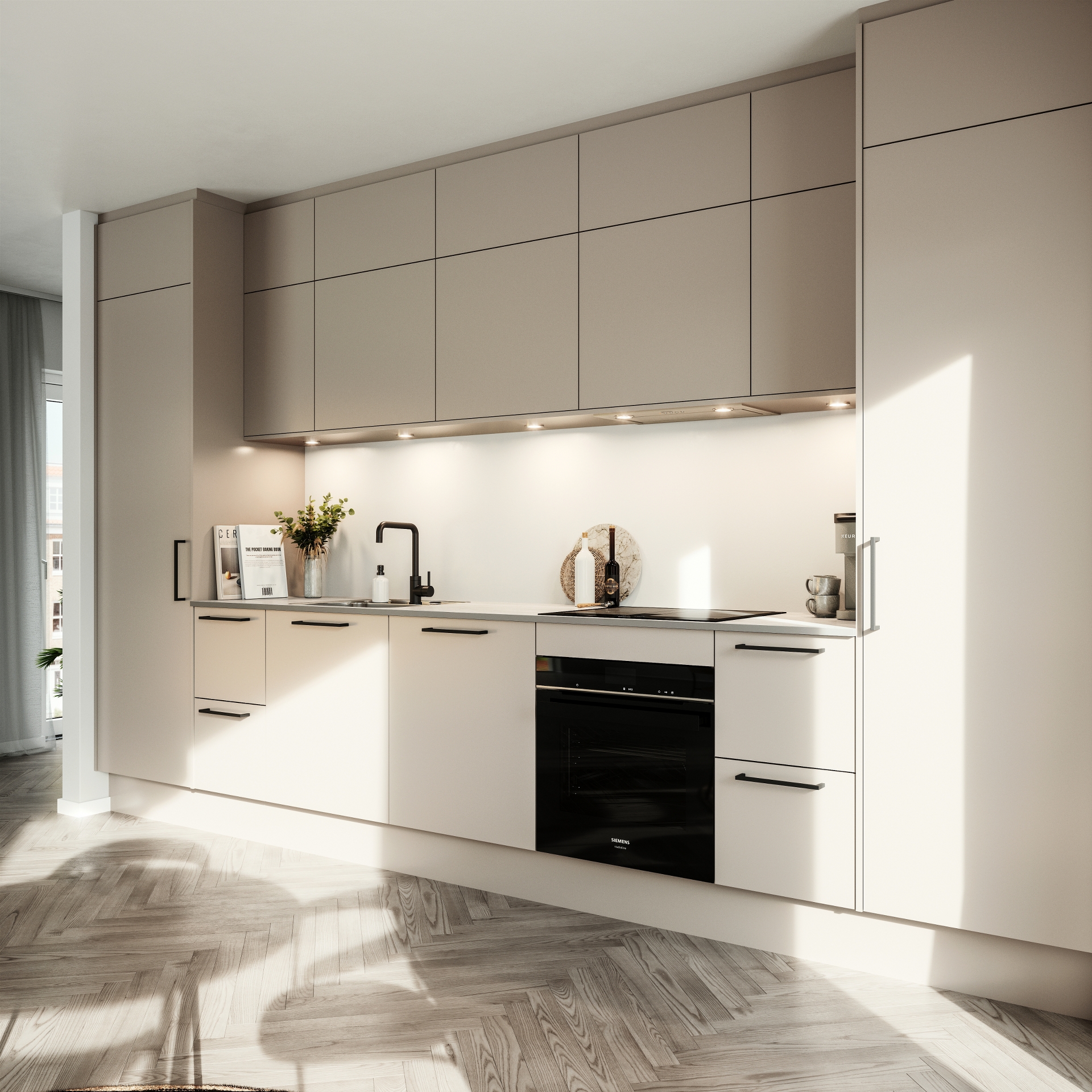 Modern by Designa kjøkken i beige