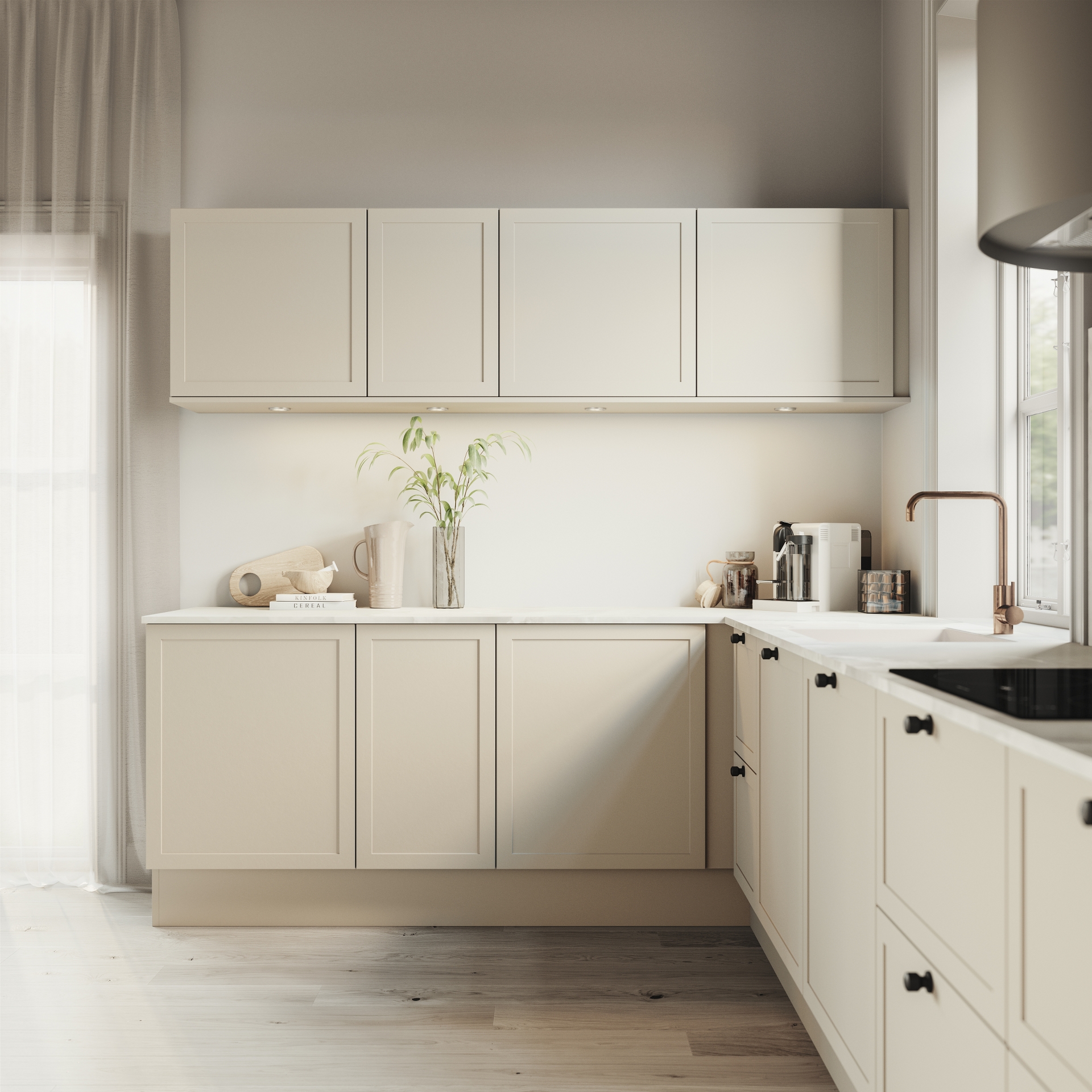 Classic by Designa kjøkken beige ramme