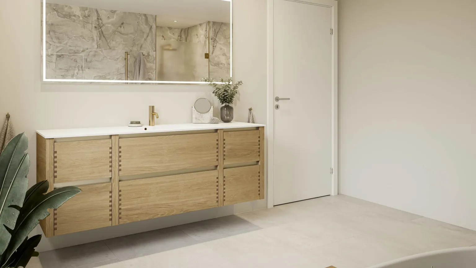 Nature by Designa bad i natur eg fingertappet