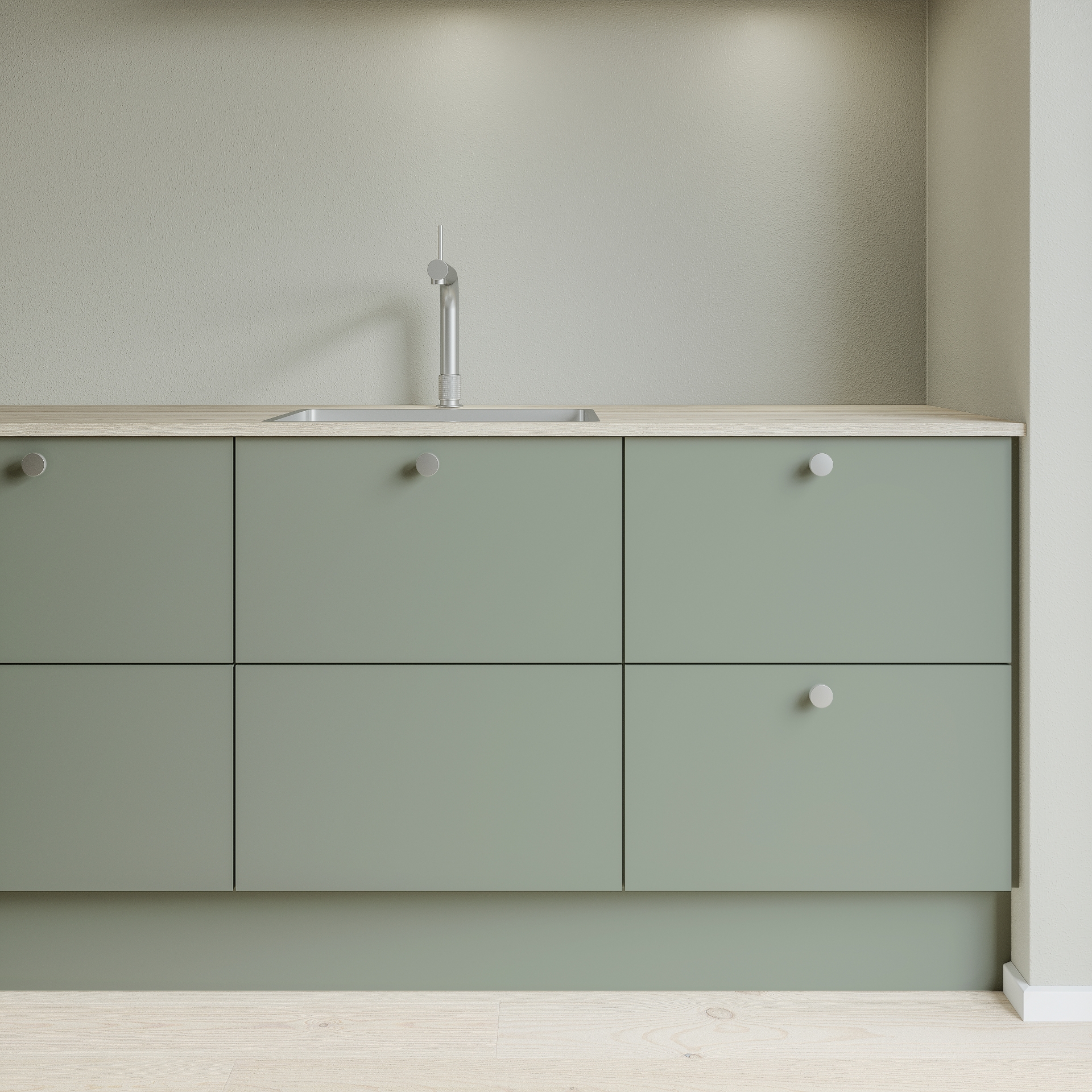 Silk by Designa lys grøn