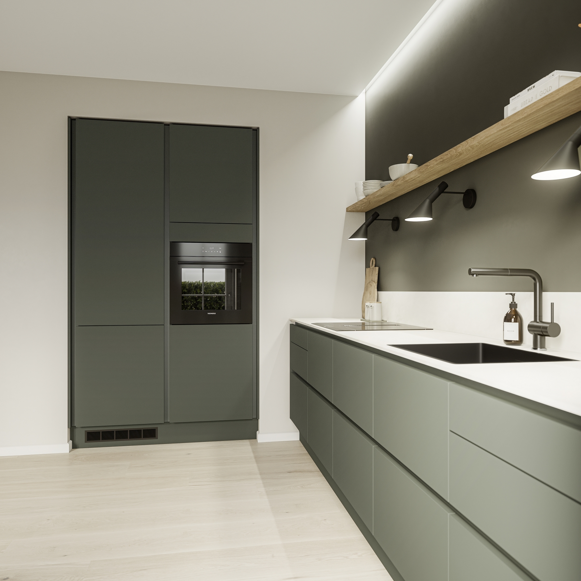 Få et lite kjøkken hvor funksjon, estetikk og det gode hverdagslivet går opp i en høyere enhet - til tross for størrelsen.