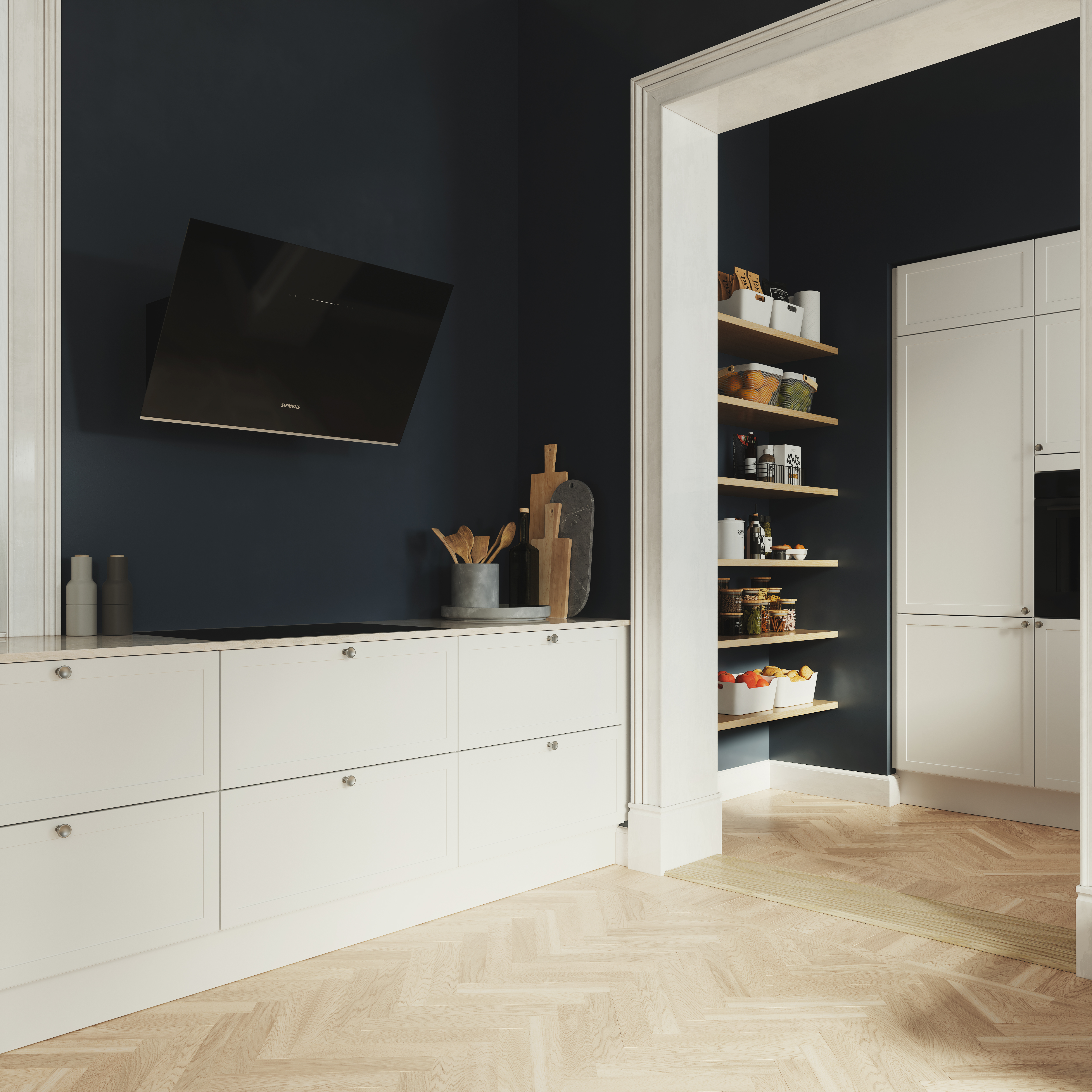 Classic by Designa kjøkken i hvit ramme