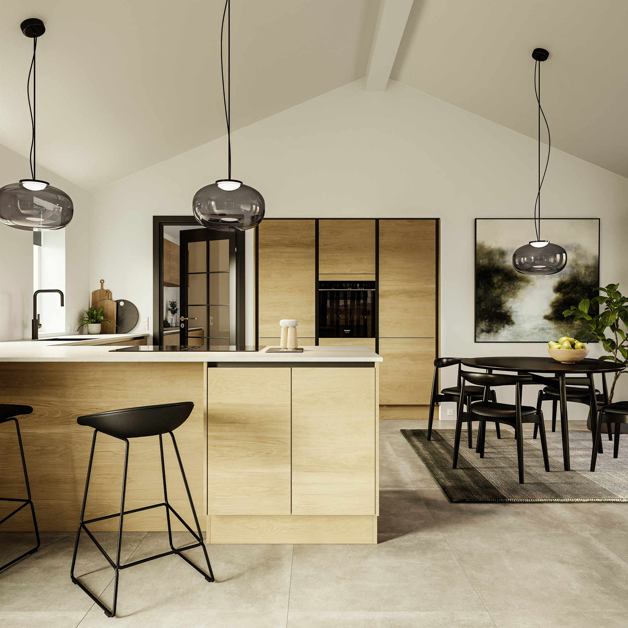 Nature by Designa køkken i eg