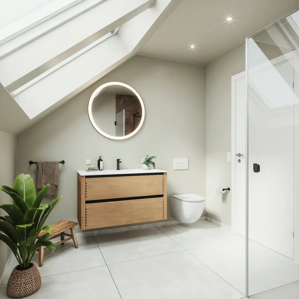 Nature by Designa bad i natur eg fingertappet