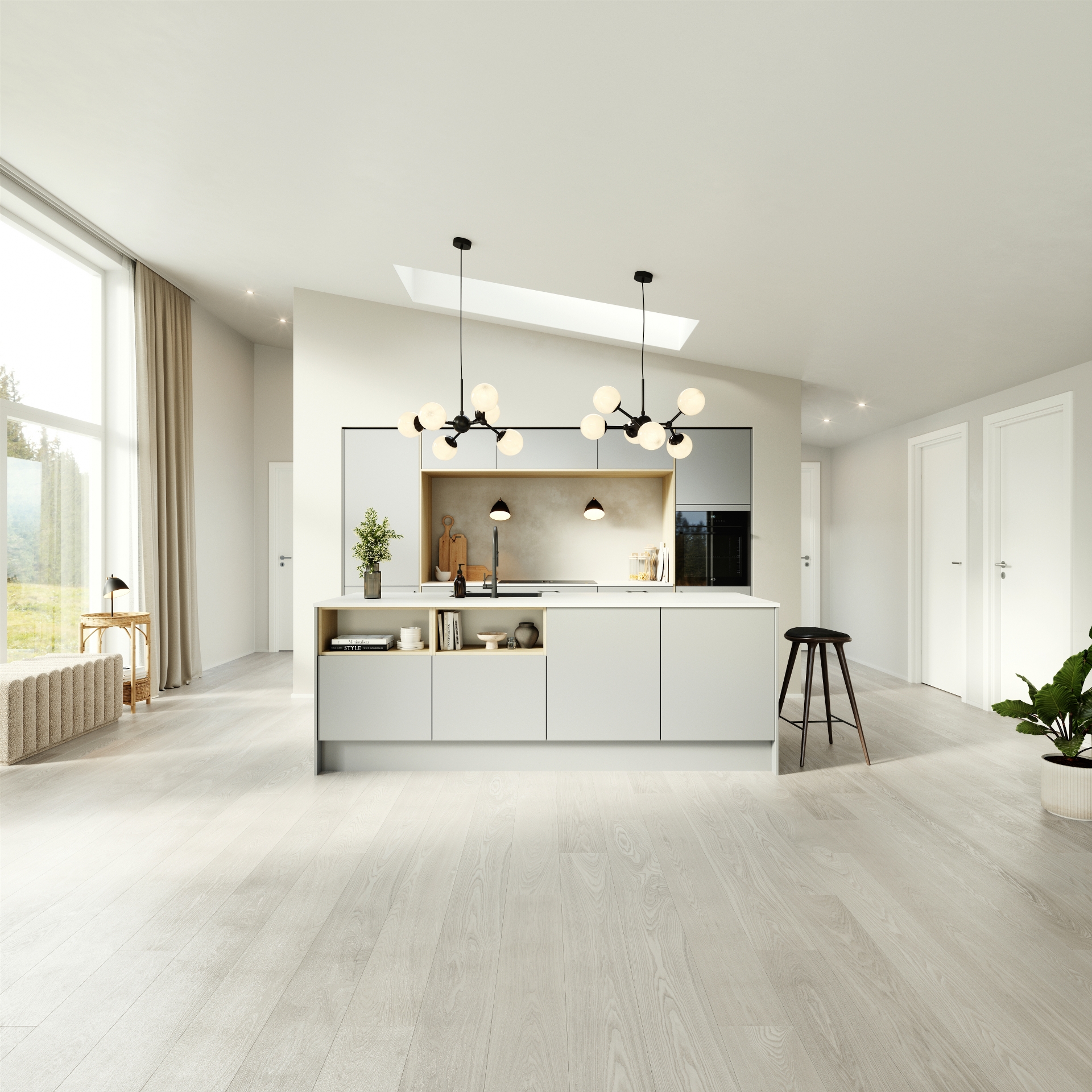 Modern by Designa kjøkken grå