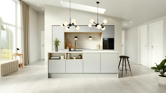 Modern by Designa kjøkken grå