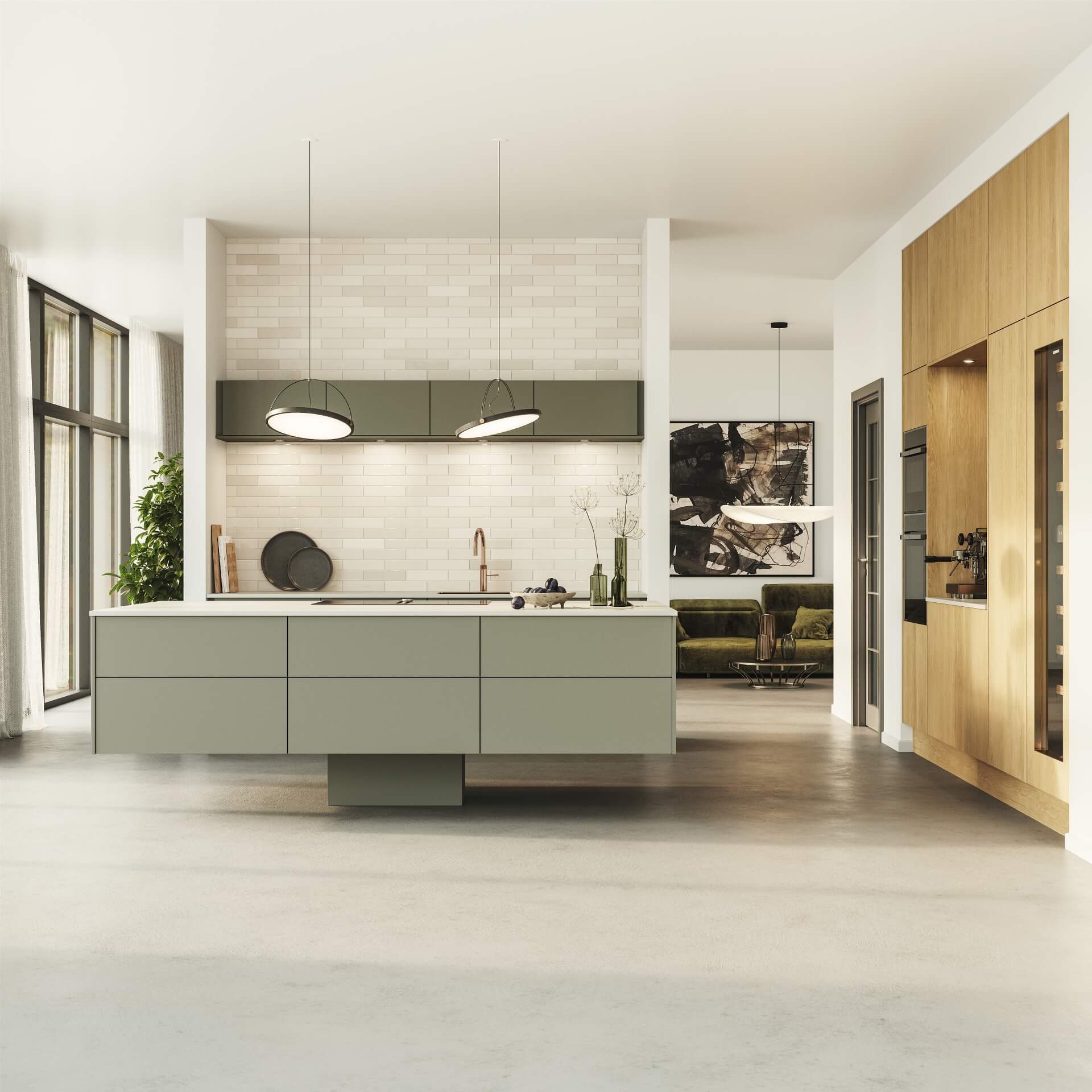 Silk by Designa kjøkken i ultramat svart og ultramat beige