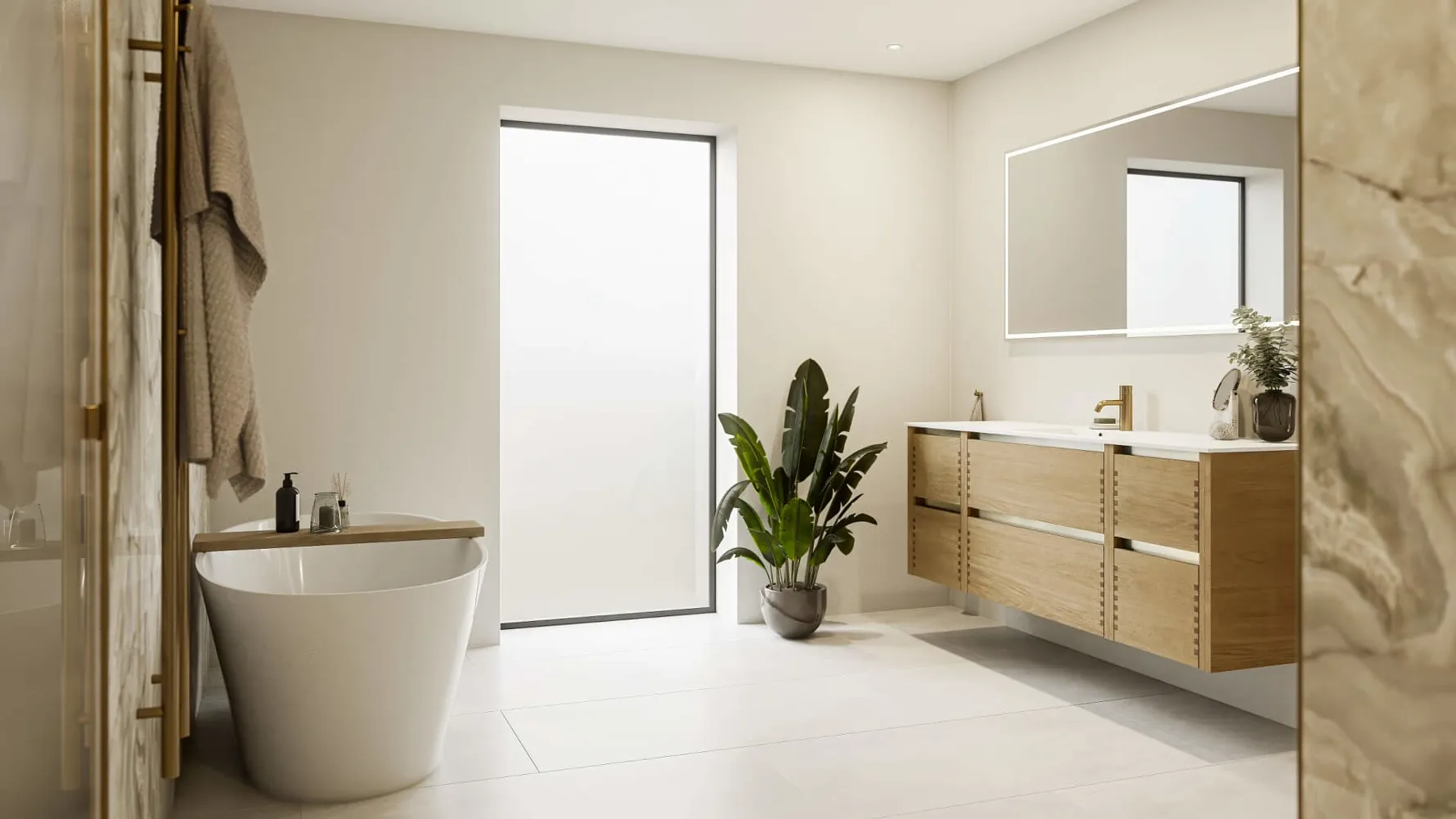 Nature by Designa bad i natur eg fingertappet