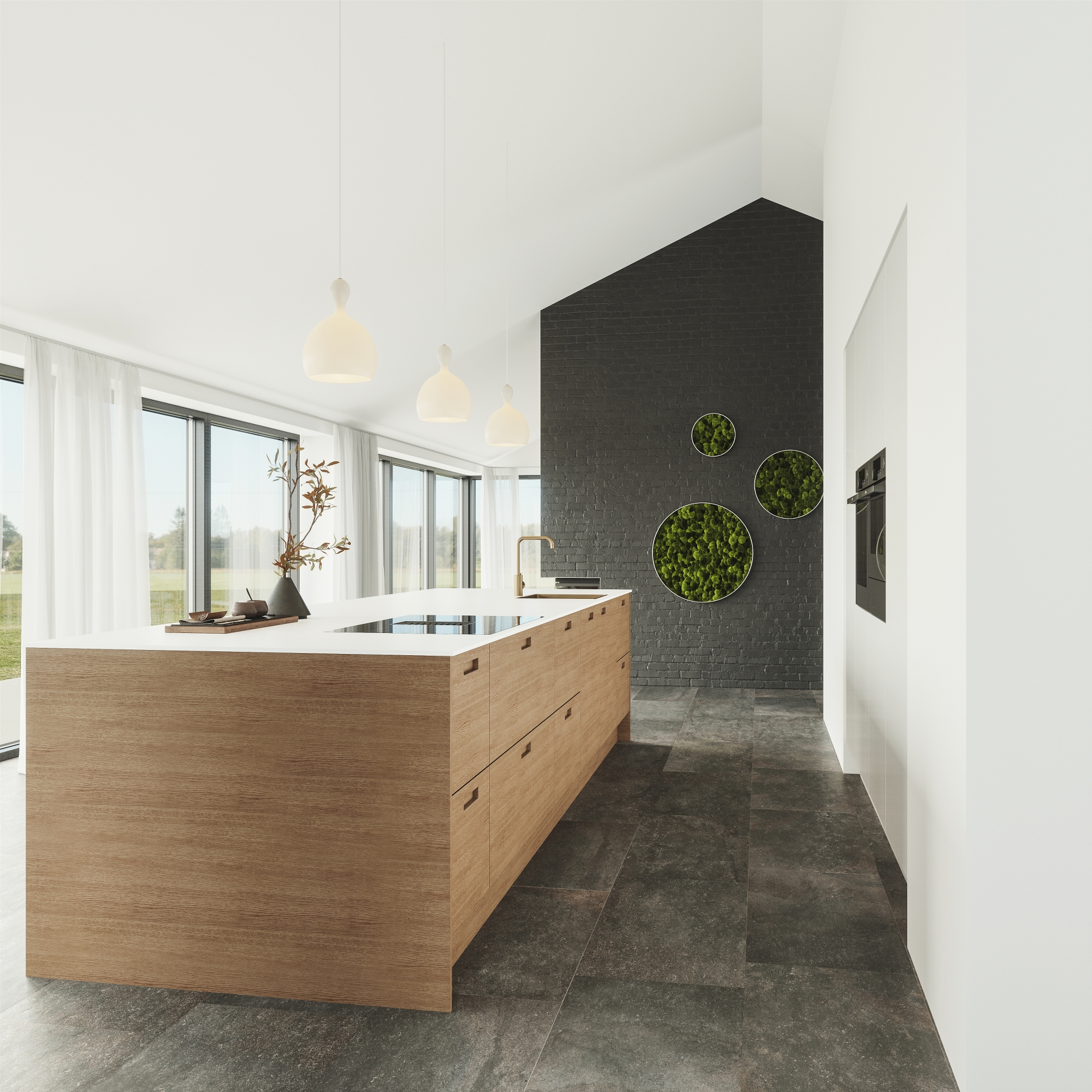 Nature by Designa kjøkken natur eik og Color by Designa hvit