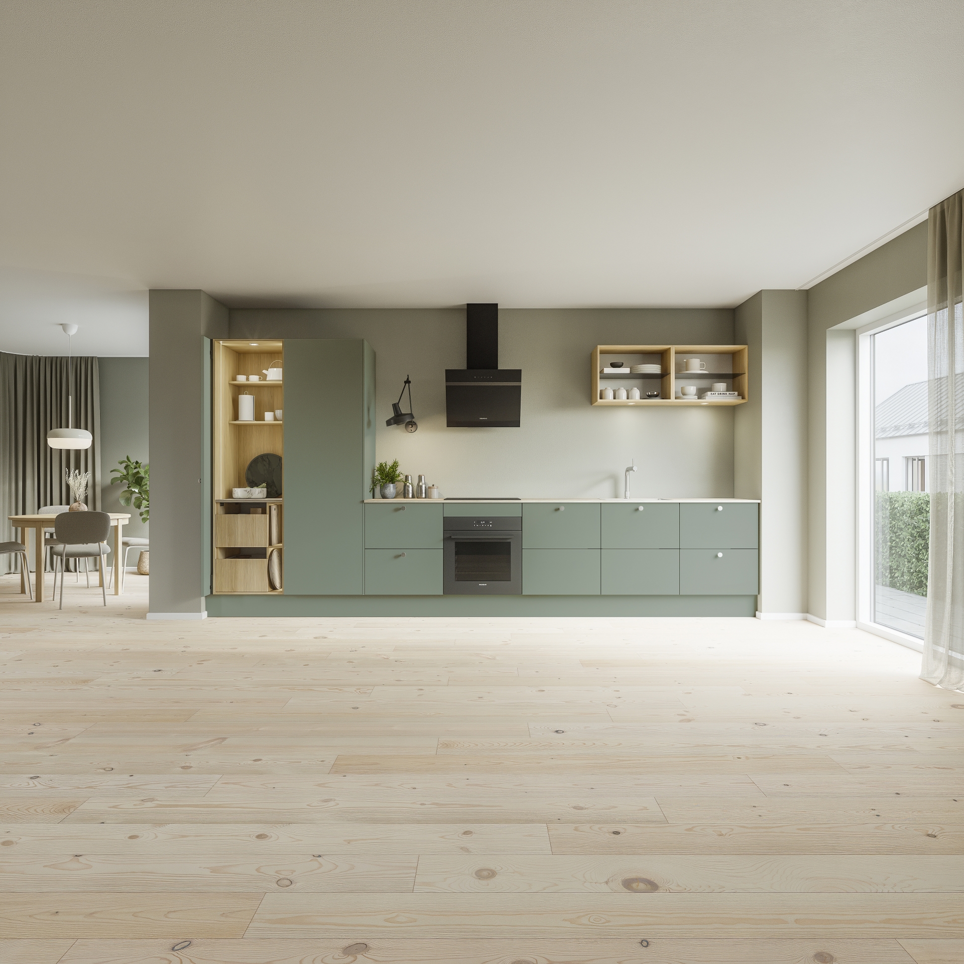 Silk by Designa lys grønn