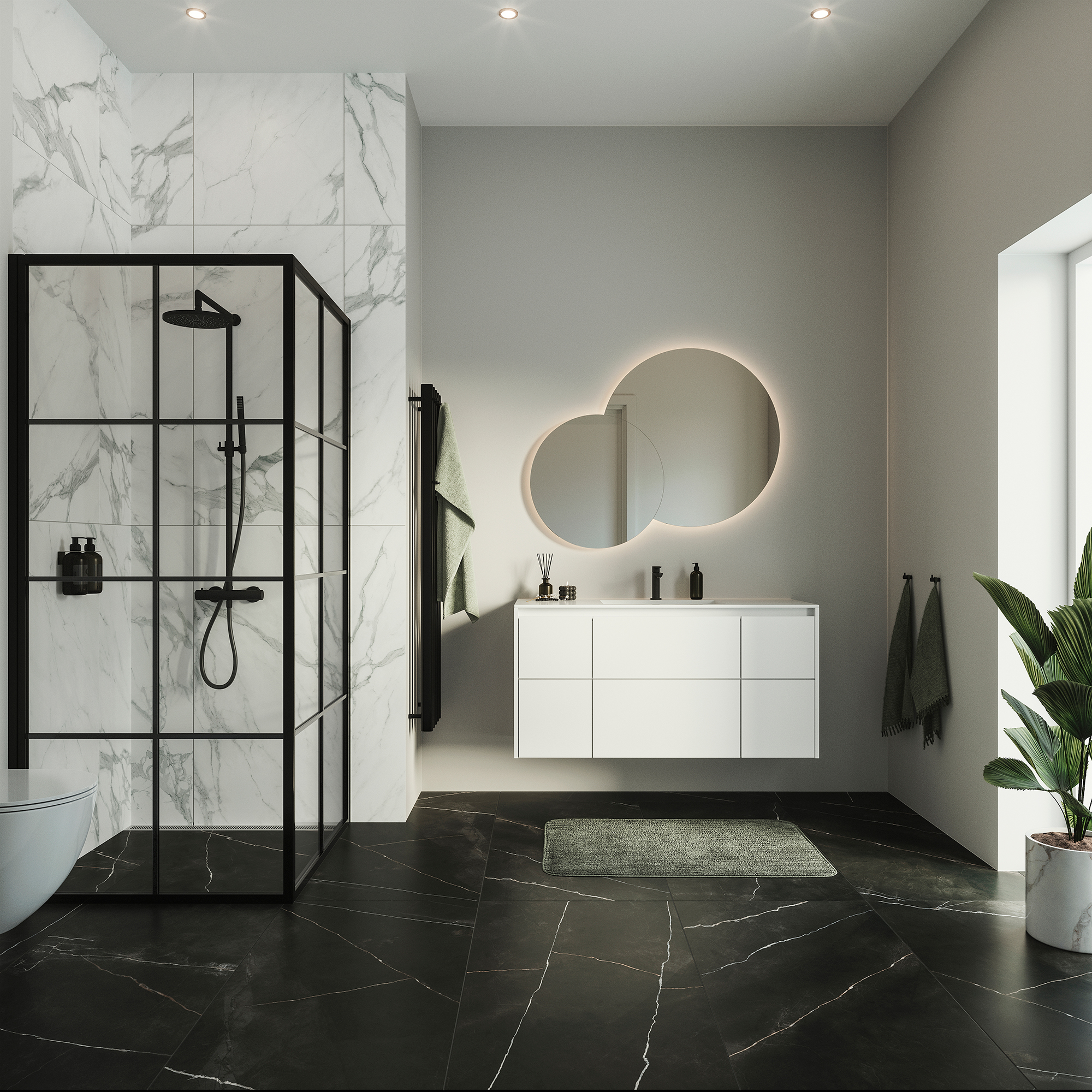 Silk by Designa bad i ultramat hvid