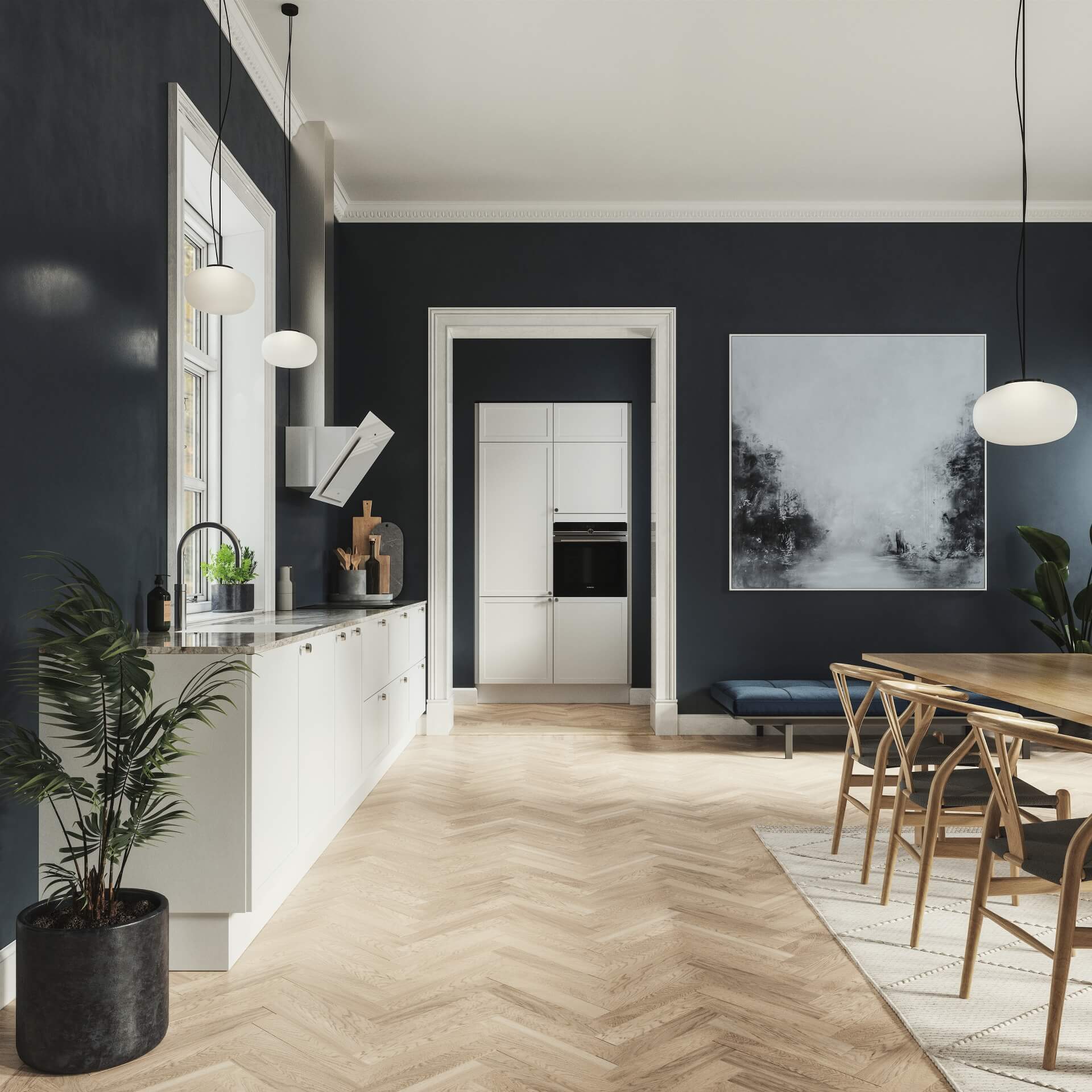 Classic by Designa hvidt kjøkken