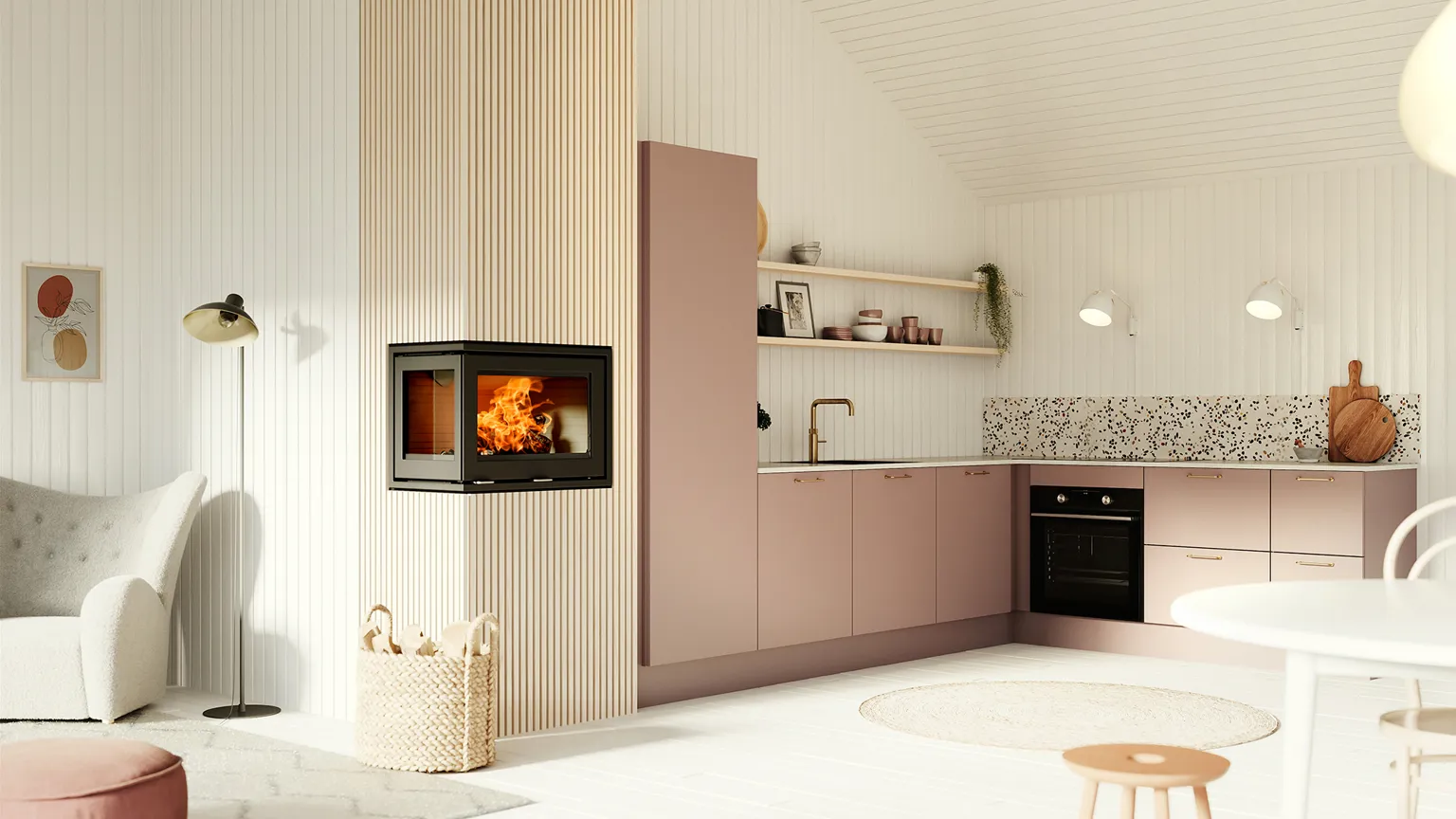Color by Designa køkken i rosa